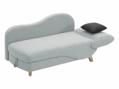 Discount Diván (ángulo derecho) convertible de tela con cojines antracita PENELOPE Diván Cama