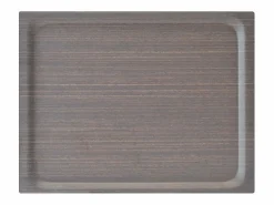Don Hierro - Carrito auxiliar plegable BAUHAUS cromado con ruedas – 2 niveles y 4 posiciones- Color natural oscuro