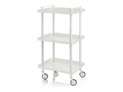 - Carrito auxiliar LEKY, armazón , 3 estantes. Multifuncional, práctico y decorativo- Mueble Camarera