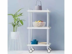 - Carrito auxiliar LEKY, armazón , 3 estantes. Multifuncional, práctico y decorativo- Mueble Camarera
