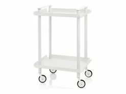Discount - Carrito auxiliar LEKY, armazón , 2 estantes. Multifuncional, práctico y decorativo- Mueble Camarera