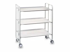 Online - Carrito auxiliar plegable BAUHAUS con ruedas – 3 niveles y 3 posiciones- Mueble Camarera