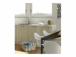 Sale Don Hierro - Cesta metálica de ordenación con asa, tamaño semi grande, multifuncional y decorativa, ZESTA- Blanco