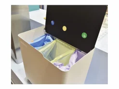 Sale - Cubo de basura reciclaje ECOBOX, con ruedas y cierre suave, 60 litros- Cubo De Basura Para Cocina