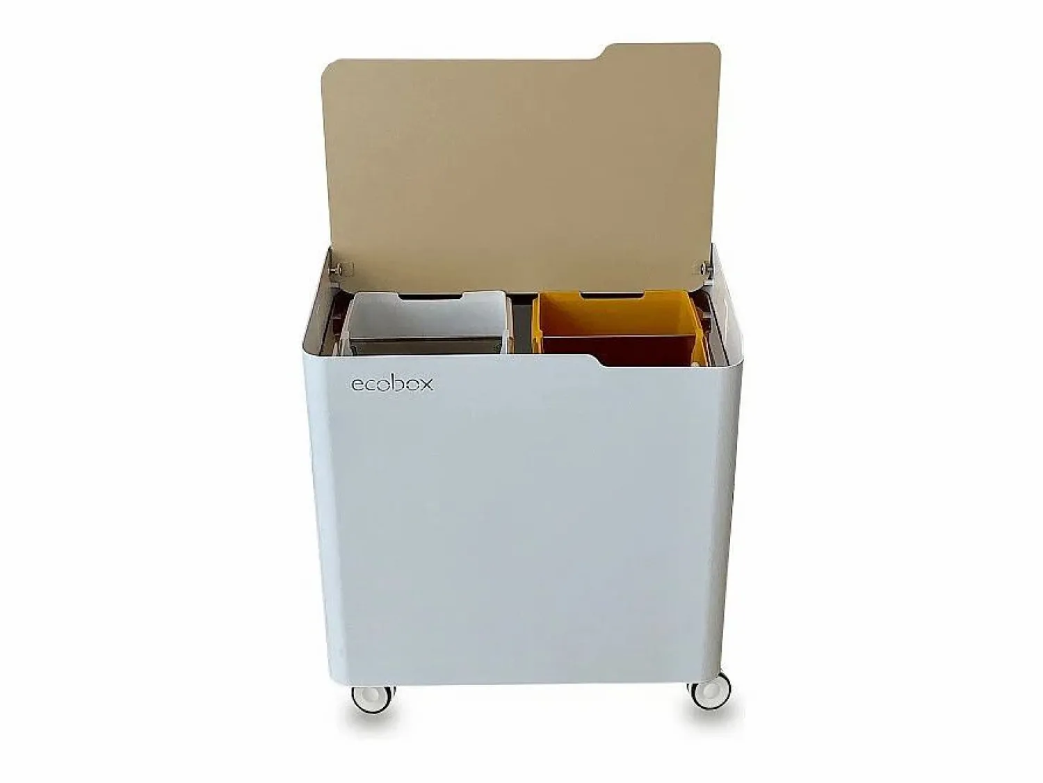 Sale Don Hierro - Cubo de basura para el reciclaje ECOBOX-TOP, 40 litros- Beige