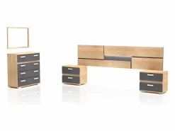 duehome Dormitorio Ataneq Pure 4C Cambria - Grafito Marru00f3n