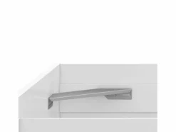 Dormitorio Doble Artik (mate), detalles gris antracita, 150 cm