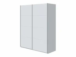 Dormitorio Doble Artik (mate), detalles gris antracita, 150 cm