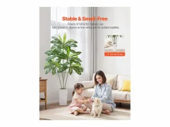 Clearance Dracaena Artificial SucceBuy, 1,8 m, Planta Artificial Tropical en Maceta Blanca, Falso Árbol Tropical, Planta Falsa Hojas Polietileno para Salón Planta Artificial