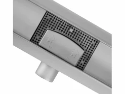 Discount Rea Drenaje Lineal Neox 700 Brush Steel Plateado