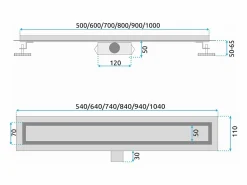 Rea Drenaje Lineal Neox 800 Brush Steel