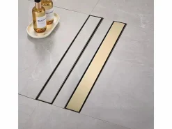 Drenaje Lineal Neox 80 Brushed Gold Cañería