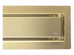 Rea Drenaje Lineal Neox 90 Brushed Gold