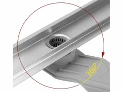 New Drenaje Lineal Neox Superflow 800 Brush Steel Cañería