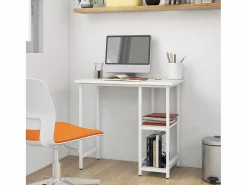 Hot Drenin Escritorio para ordenador de MDF y metal 80x40x72 cm Mesa De Ordenador