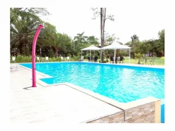 POOLEX Ducha Solar Exterior Jolly 25L Formidra 233x15x16.5cm- Aluminio - Lavapies, Cabezal y Mezclador - - Rosa