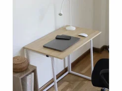 DUPI Escritorio de Ordenador Plegable PRACTIC 100 x 50 cm (Taupe) Mesa De Ordenador
