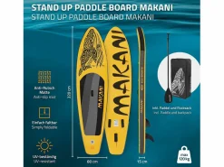 Discount Tabla hinchable de paddle surf SUP Makani 320 x 80 x 15 cm de PVC color con bomba de aire, bolsa de transporte y accesorios Deportes Náuticos