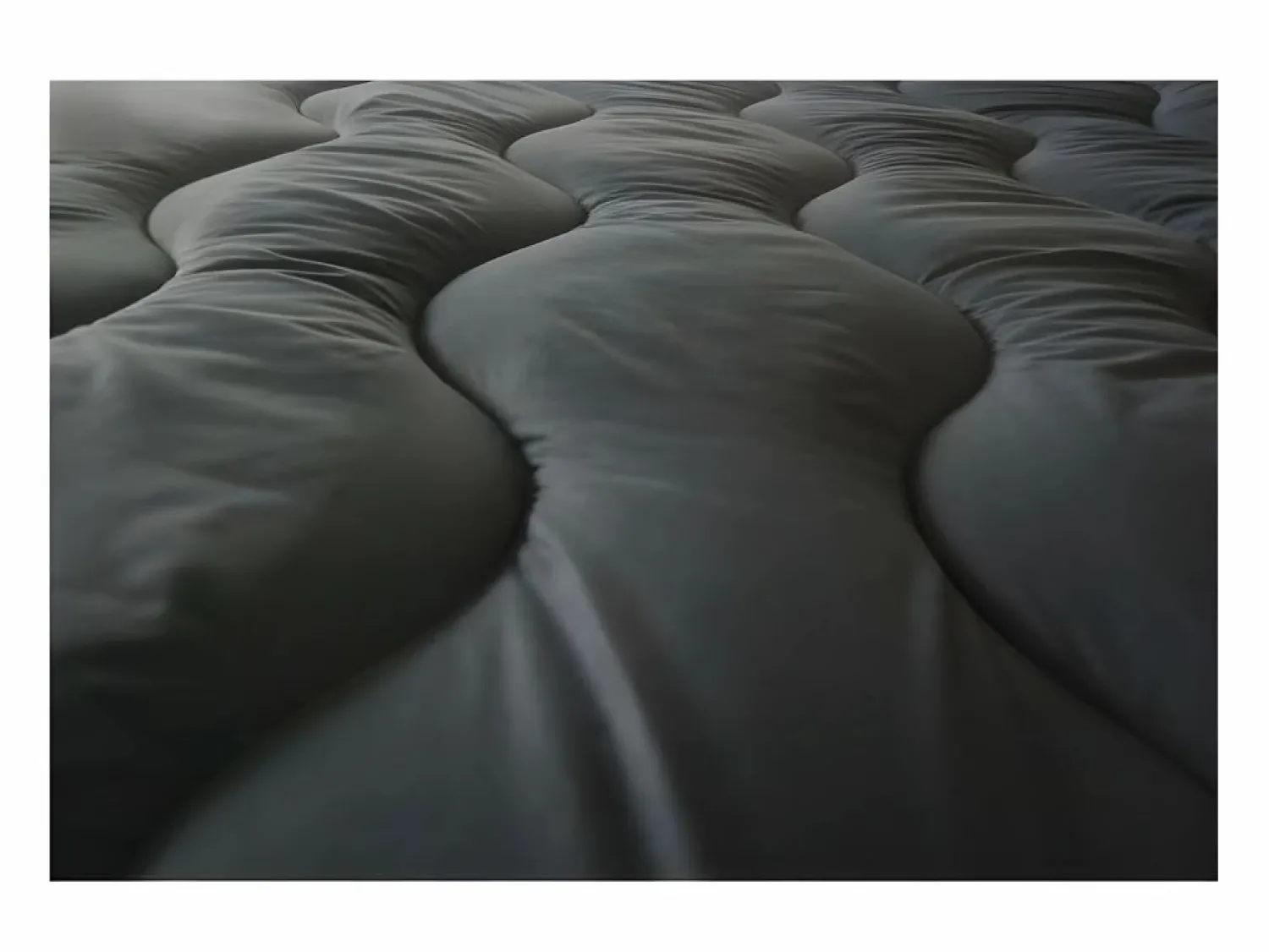 Edredón Bicolor 240 x 260 cm Blanco Gris Cálido 100% Poliéster