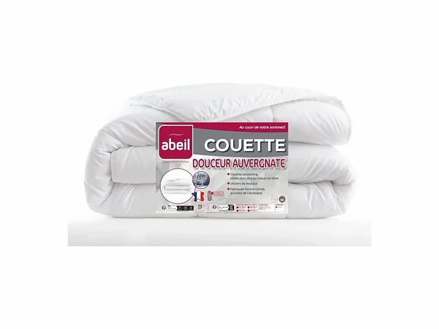Outlet Edredón Cálido Douceur Auvergnate 220x240 cm - Abeil - Fabricación Francesa Blanco