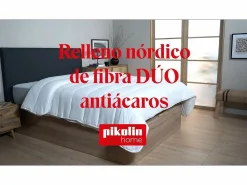 Discount PIKOLIN Edredón Nórdico 180x220cm|2x1|PKH Microfibra|4 estaciones|Cama 100/105 Blanco
