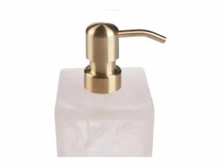 Sale El Dispensador De Jabón De Resina - Rosa Blanco Accesorios De Wc