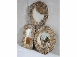 Bazar Bizar El Espejo Driftwood Framed - Natural - M