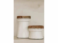 Sale Bazar Bizar El Portavelas Pretty - Blanco Natural - S Multicolor