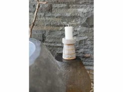 Discount Bazar Bizar El Portavelas Serene - Hormigón Natural - L Gris