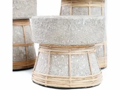 Discount Bazar Bizar El Portavelas Serene - Hormigón Natural - L Gris