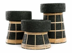 New Bazar Bizar El Portavelas Serene - Negro Natural - M Multicolor