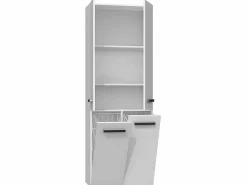 Online ELLOS | Mueble de baño con dos cestas | Tiradores minimalistas | Dimensiones: 174x60x30 | columna de almacenamiento Columna De Baño
