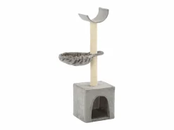 Best Garden Furniture Elvren Rascador para gatos con poste de sisal 105 cm Gris
