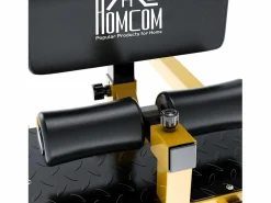 Homcom 3-en-1 profundo sissy squat y negro 50x97x56.5 cm