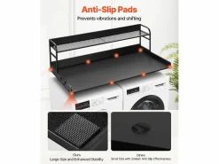 Hot Encimera de Lavadora-Secadora SucceBuy 137x69 CM, Encimera de Lavado de Madera con Almohadillas Antideslizantes, Resistente al Agua para una Organización Mueble Para Lavadora