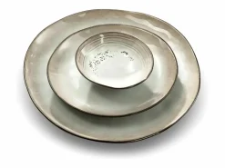 MEDARD DE NOBLAT Ensaladera Shadow Nacre 24 cm (x2) de Gres Reactivo Esmaltado - Médard de Noblat