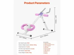 Best Equipo para Abdominales SucceBuy, Máquina de Entrenamiento AB, Capacidad de 150 kg Aparato De Musculación
