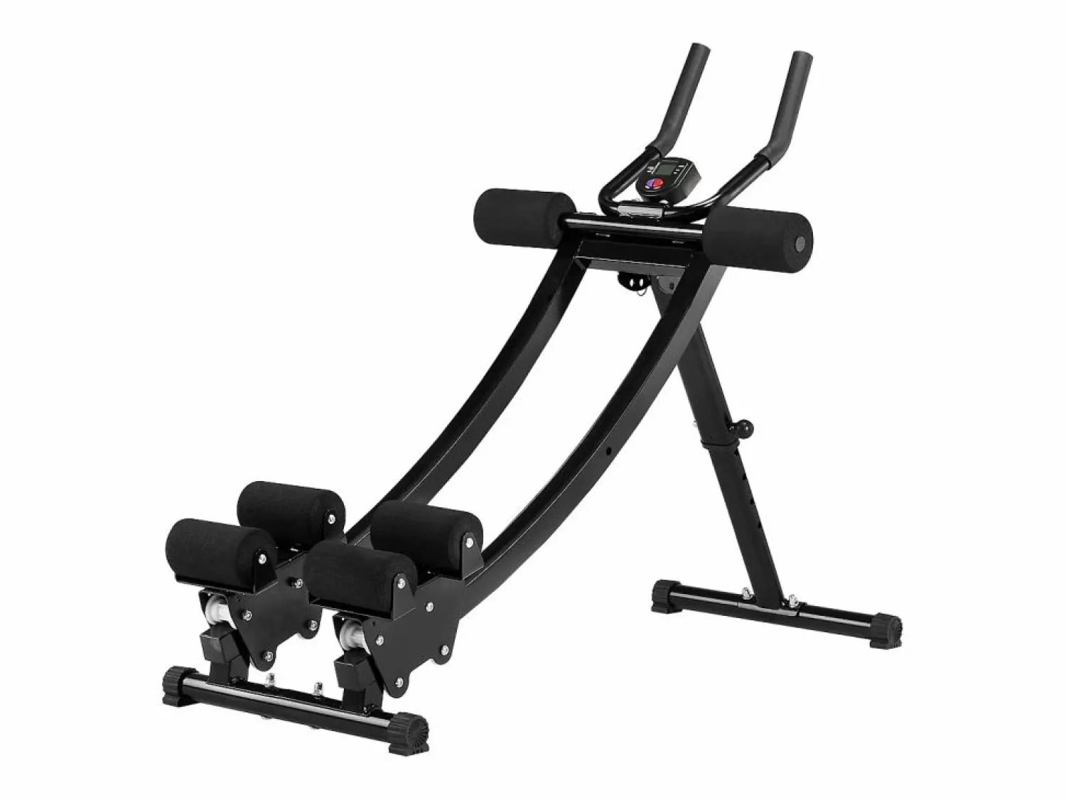 Clearance Equipo para Abdominales SucceBuy, Equipo de Entrenamiento Abdominal con Doble Pista Negro