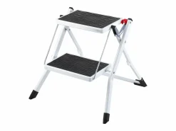 Escalón-Escalera SucceBuy 2 Peldaños Plegable 3 Alturas Ajustables Carga Máxima 150 kg - Seguro y Estable para Trabajos en Altura