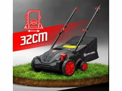 Best Escarificador y Desmossurador Eléctrico 1500W - 32cm con Ajuste de Altura y Bolsa de Recogida Cortacésped