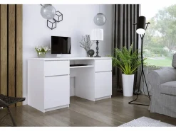 Discount Escritorio 2 cajones, 2 puertas, 5 estantes, , 135 x 77 x 50 cm Mesa De Ordenador