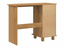 vidaxl Escritorio ASKIM Marrón 95 x 40 x 75 cm Madera de pino macizo Marru00f3n