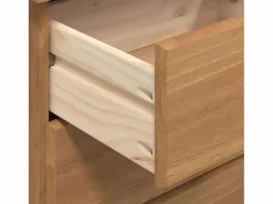 vidaxl Escritorio ASKIM Marrón 95 x 40 x 75 cm Madera de pino macizo Marru00f3n