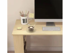 Discount Homcom Escritorio Aventa multiposición 360º /natural 74,5x120x110 cm Blanco