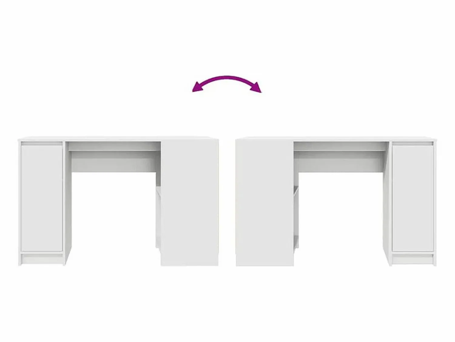 Online Clicnbuy Escritorio 120x42x76 cm madera de ingeniería Blanco