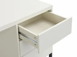 Clearance Vente-unique Escritorio con 3 cajones en MDF y metal en y negro - TIMFIA de Pascal Morabito Beige