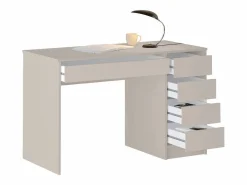 Vente-unique Escritorio con 5 cajones en color - JENEMI Beige