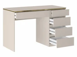 Sale Vente-unique Escritorio con 5 cajones en color y dorado - VUKIA de Pascal Morabito Beige