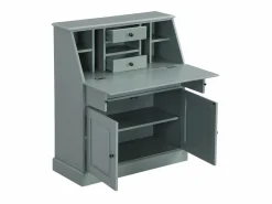 Vente-unique Escritorio con almacenaje - Estilo rústico - Pino y MDF - - CLEORE