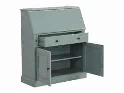 Vente-unique Escritorio con almacenaje - Estilo rústico - Pino y MDF - - CLEORE